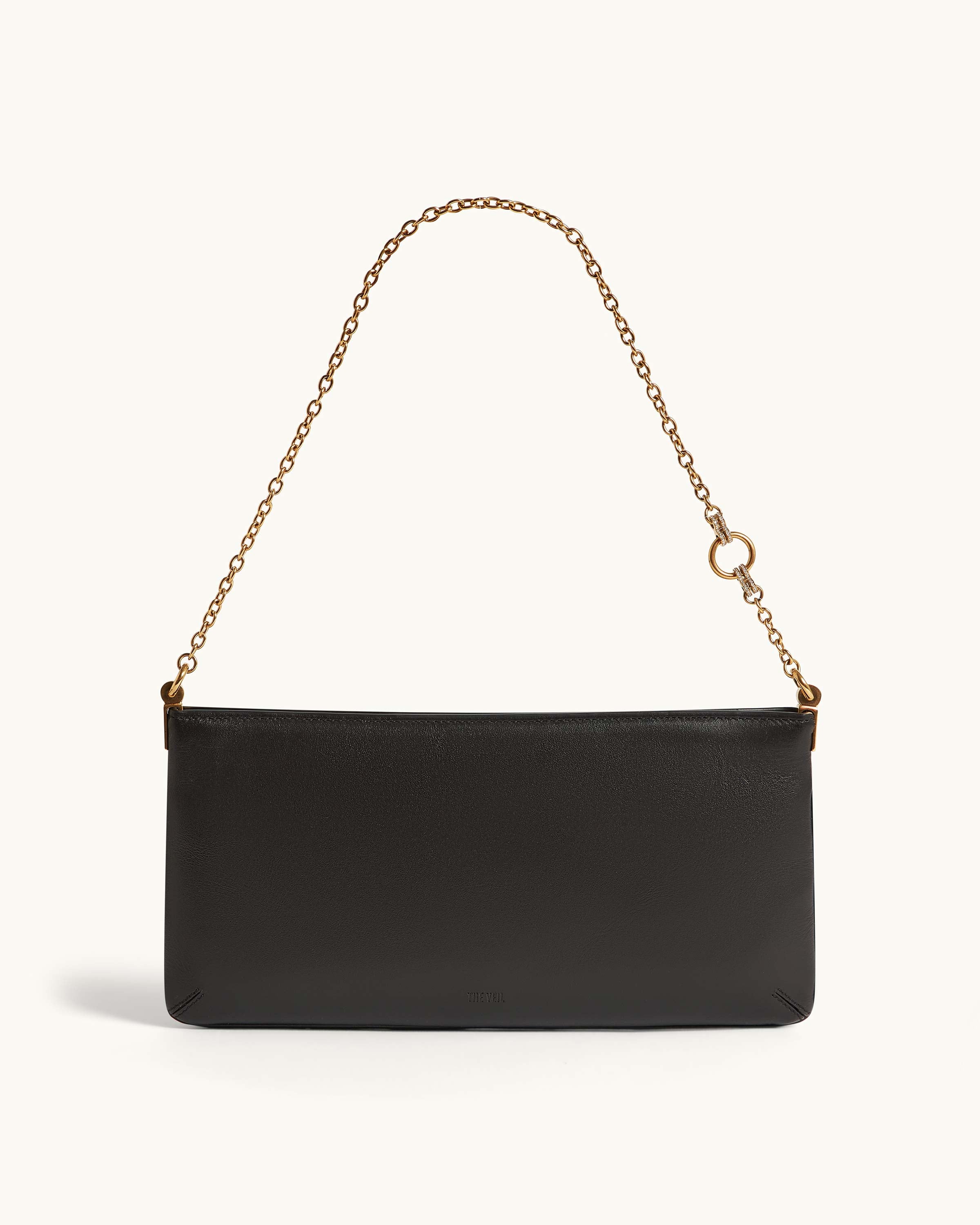 Snap Bag in Black Leather