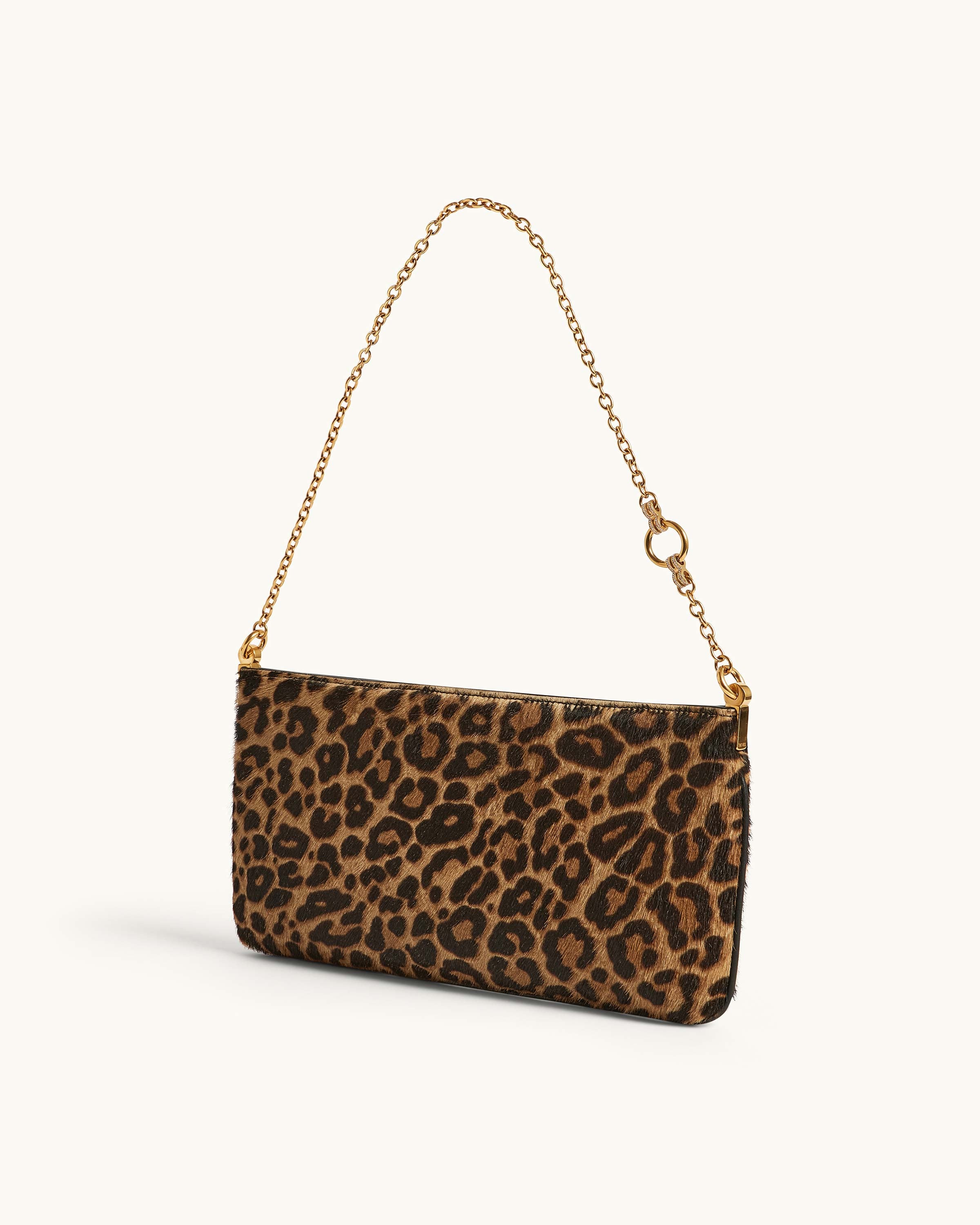 Snap Bag in Leopard Calf Hair